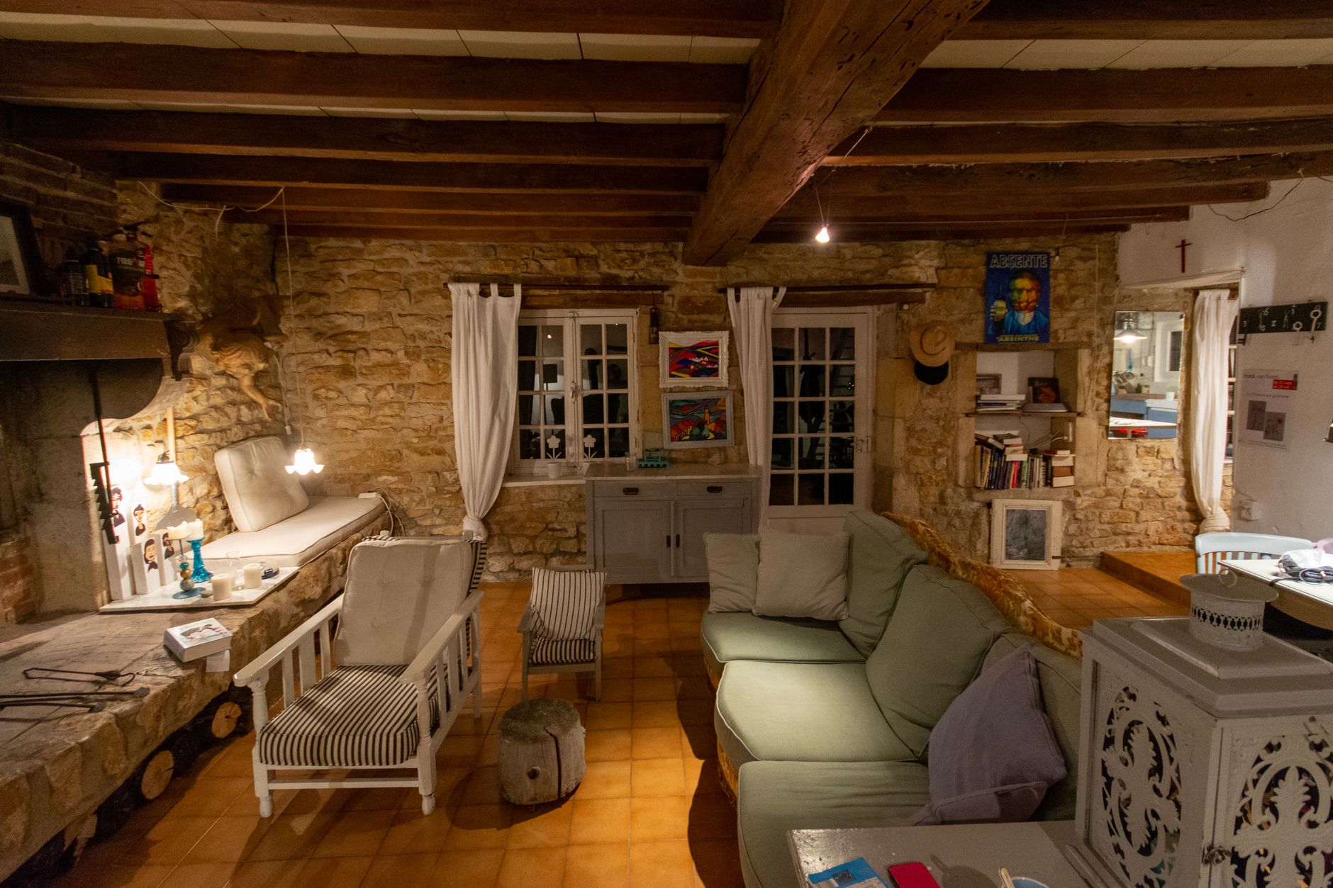 furniture in a cozy living room